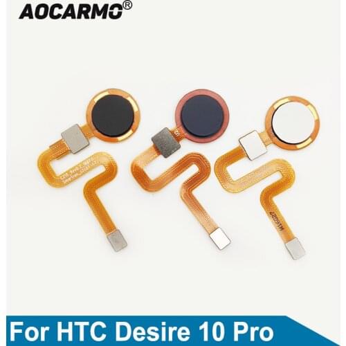 Aocarmo For HTC Desire 10 Pro Home Button Fingerprint Sensor Touch ID Flex Cable Replacement