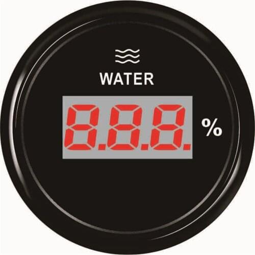 1pc Brand New 52mm 0-190ohm Digital Water Level Gauge 0-100% Show LCD Water Level Meters 9-32v with Backlight for Car Truck Boat
