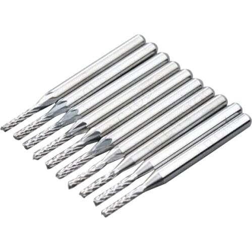 10 x Carbide PCB CNC Engraving Bits End Milling Cutter - 1.2mm Diameter # ST3.1.207