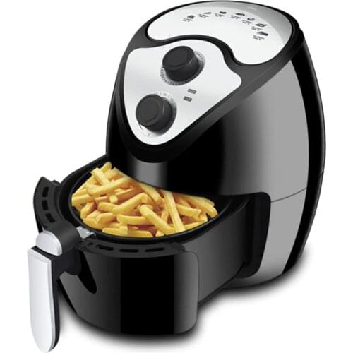 110V /220V Multifunctional Electric Hot Air Fryer Oil Free French Fries Machine Home Smokeless Oven Fryers - Timer & Temperature