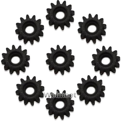 2PCS 0.8 Modulus 12 Teeth Metal Gear Motor Shaft Reduction Iron Gear 2mm Hole