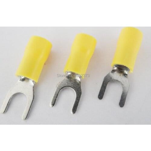 50PCS/lot pre-insulating terminal SV5.5-8 12-10AWG(4-6 square meter) wire connector