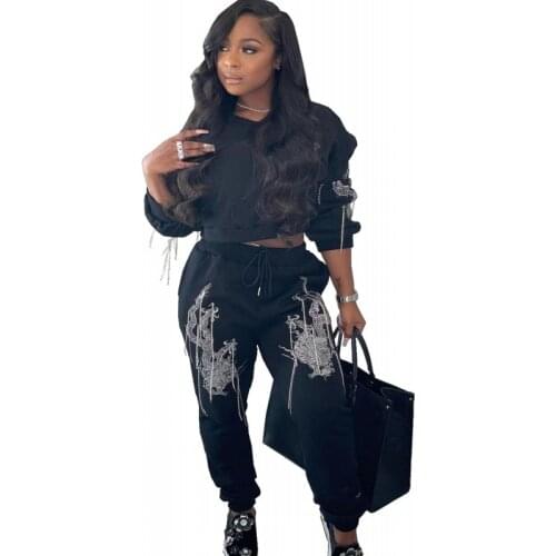 African Clothes For Women 2 Piece Outfits Sweatshirt Tops And Pants Tracksuit Set Autumn Fashion Bazin Dashiki African Clothing