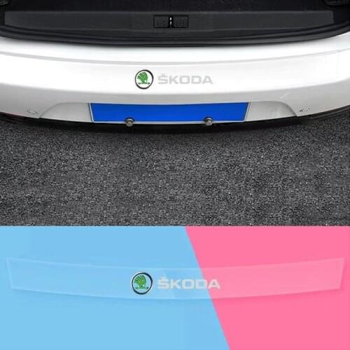 Car Trunk Transparent Anti Scratch Strip For Skoda Fabia Kamiq Karoq Kodiaq Octavia Rapid Scala Superb A 5 7 2 Auto Accessories