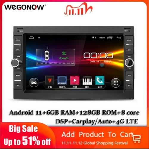 7'' Android10.0 Carplay DSP 4GB + 64G Car DVD Player GPS WIFI Bluetooth Radio For VW Passat B5 Golf 4 Polo Bora Jetta Sharan T5
