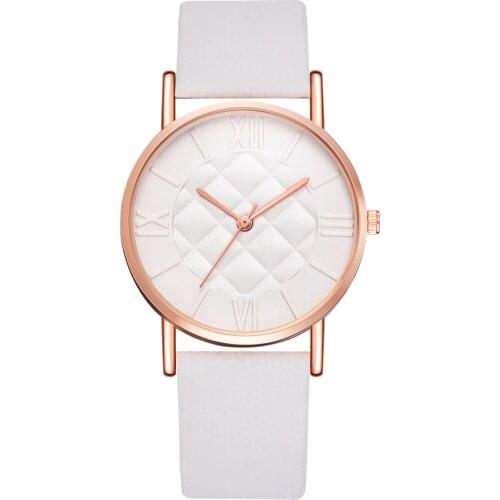 Hot Fashion Women Leather Band Dress Quartz Wrist Watches Luxury Top Brand White Casual Ladies Wristwatch Relogio Feminino 2020