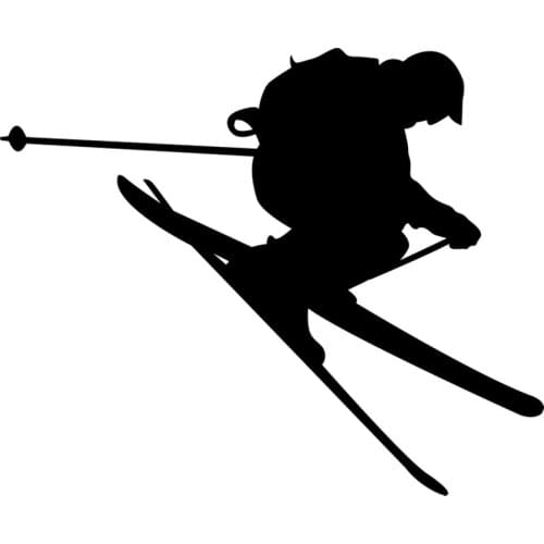 Fuzhen Boutique Decals Exterior Accessories Car Sticker Ski Extreme Sports Vinyl Decal Stickers Model Car Decoration KK 18*15cm