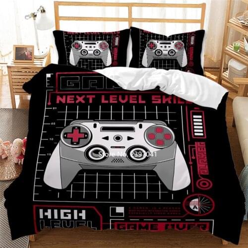 Game Machine Tool Accessories Set Deluxe Duvet Covered Pillow Case Single Double Queen King Full Size Adult Juvenile Products