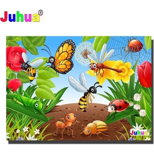 3d DIY Diamond Painting Ant Bee Animal 5D DIY Mosaic Embroidery Kits Full Drill Home Decor Picture Handmade Hobby Cross Stitch