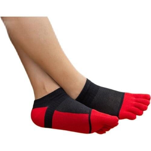 2021 2 Pairs Women Unisex Five Finger Socks Elastic Short Separate Toes Crew real pure cotton Socks