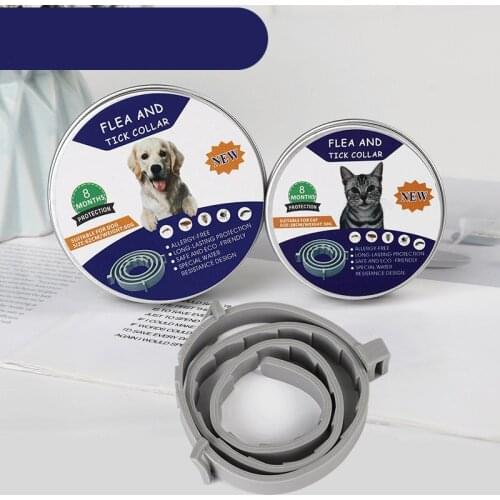 2020 New Removes Flea and Tick Collar Adjustable Dogs Cats Pet Flea Tick Collar Anti-mosquito and Insect Repellent