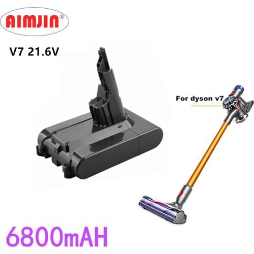 Original 21.6V 6800mAh Li-ion V7 Replaceable Power Tool Battery for Dyson V7 Vacuum Cleaner Replacement Power Tools Battery