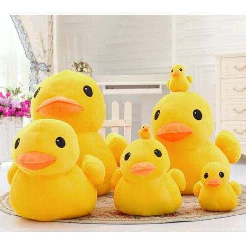 Plush Yellow Duck Soft Stuffed Animal Pillow Sofa Decor Cushion Kids Girls Birthday Toy Gift