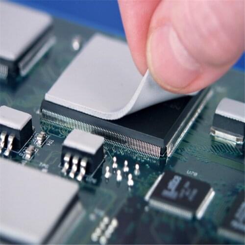 Cool Thermal Conductive Silicone Pad CPU Heatsink Cooling Conductive Silicone Pad 1 Piece 100x100x1mm GPU CPU Chip Heatsink