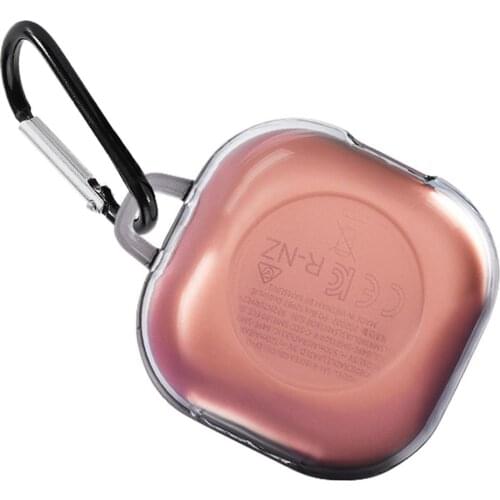 Luxury Electroplated Earphone Case For Samsung Galaxy Buds Pro PC Bluetooth Headset Protector Skin Cover With Carabiner