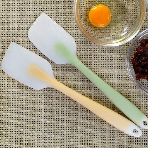 Silicone Pastry Scraper Spatula Food Grade Non-Stick Cake Scraper Spatula for Butter Cooking Cookie Cake Baking Spatula Tools