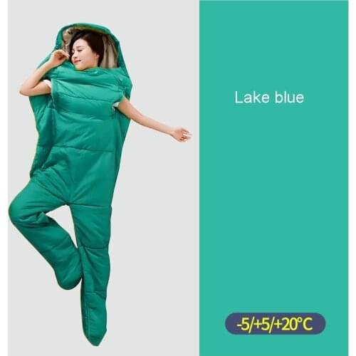 Humanoid Sleeping Bag Outdoor Indoor Summer Thin Section Men Lady Warm Camping Trip Спальный мешок в форме человека DownCotton