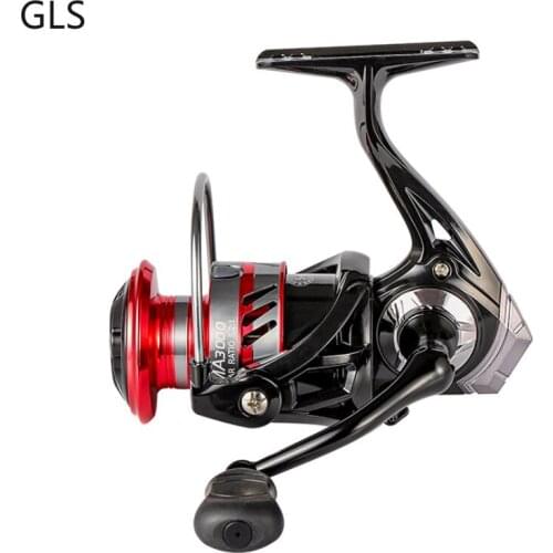 GLS New 5.2:1/4.7:1 Spinning Fishing Reel Aluminum Alloy Spool Soft Rubber Grip Boat Rock Fishing Wheel Fishing Tackle