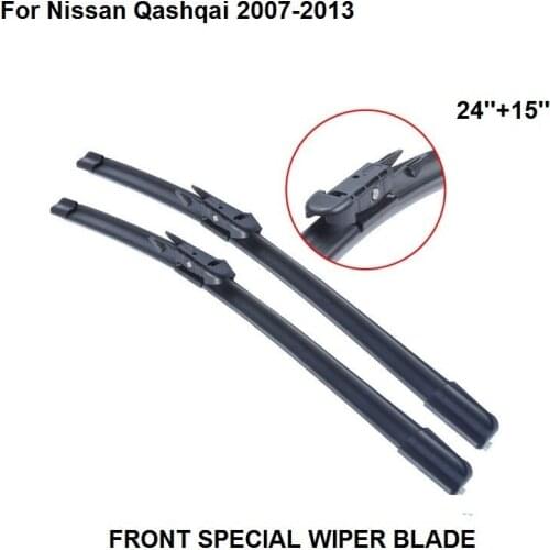Windscreen Wiper For Nissan Qashqai 2007-2013 24''+15'' Car Accessories Auto Rubber Windshield Wiper