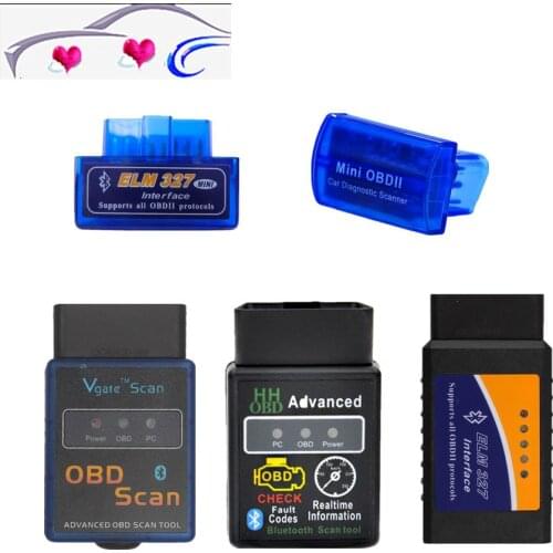 Super V2.1 Mini-elm327 Bluetooth OBD2 EOBD2 ULME 327 Codeleser HHOBD Mini OBDII scan-werkzeug