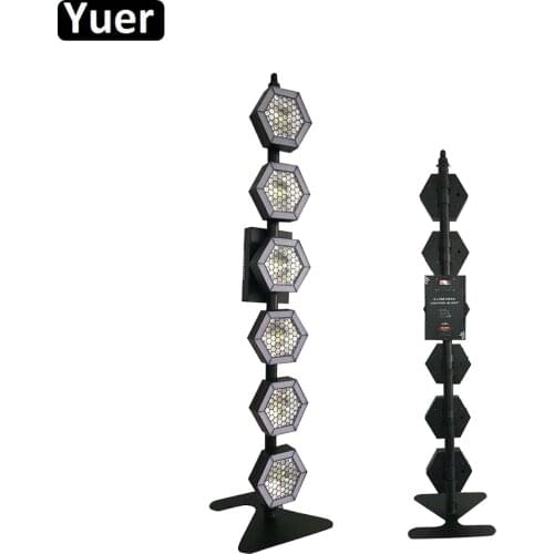 2019 New Square LED Gentlemen Retro Star Lamp COB Lamp Beads 6X100W Warm White / Cold White LED Music Light For Disco DJ Stage