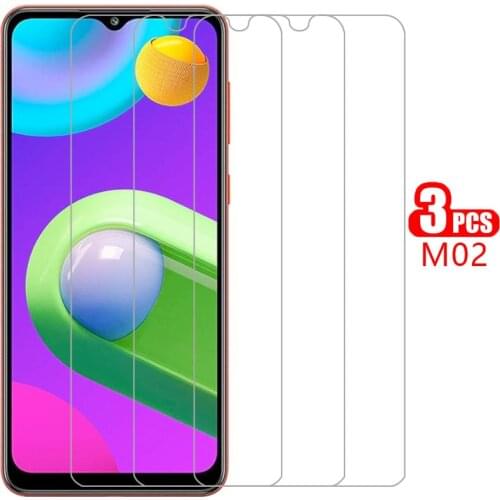 Protective tempered glass for samsung m02 screen protector on galaxy m 02 02m 6.5 film samsun samsumg sansung galaxi samsungm02