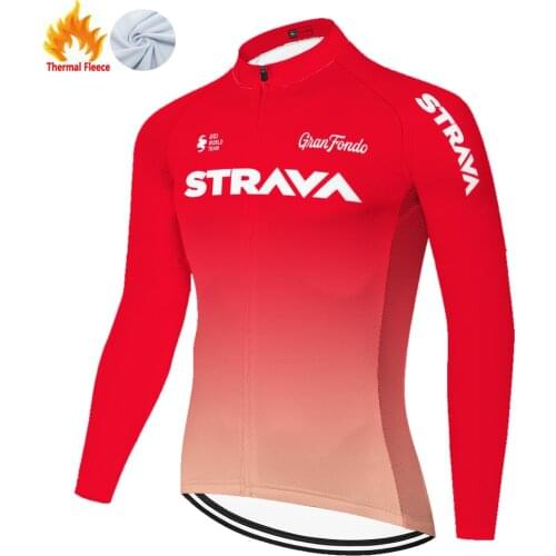 Strava Winter Thermal Fleece Tricota Hombre Camiseta Джерси Wielershirt 자전거 Masculino Camisa Ciclismo Masculina Maillot Ciclismo