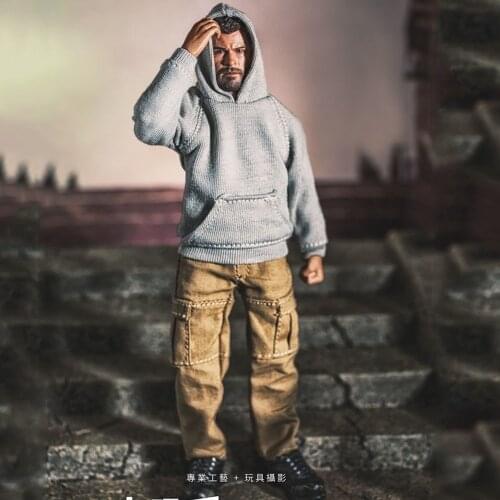 1/12 Trendy Mens Sweater Overalls Soldier Clothing 6-inch Movable Doll In Stock