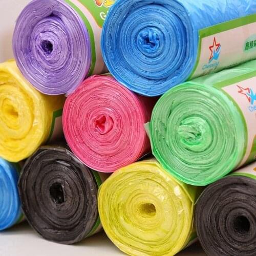 1 Roll 45*50cm Garbage Bags Single Color Thick Convenient Environmental Trash Cleaning Bags Waste Storage Plastic Garbage Bag