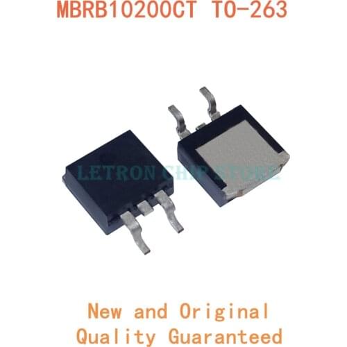 10PCS MBRB10200CT TO-263 10200CT TO263 B10200G D2PAK 10A 200V SMD Schottky diode new and original IC Chipset