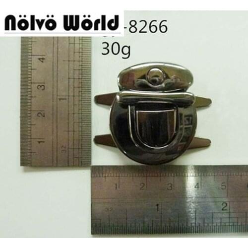 10pcs On Sale Gun Metal Man Bags Trunk Locks,Men Office Briefcase Bags' Pushed Lock Snap Clasps