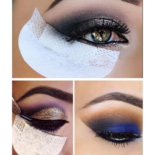 100pcs/50pairs Eyeshadow Shields Under Eye Patches Disposable Eye Shadow Makeup Protector Stickers Pads Eyes Makeup Application