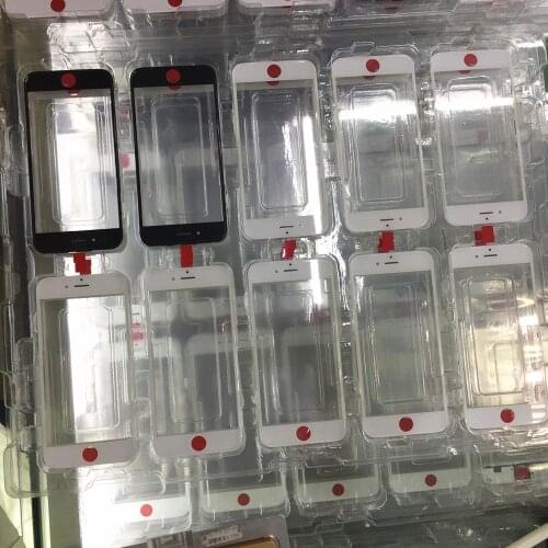 100pcs OEM Quality Cold Press Outer Glass with Bezel Frame with oca For iphone 6 6S 6 plus 7 /7 plus Glass+frame+oca