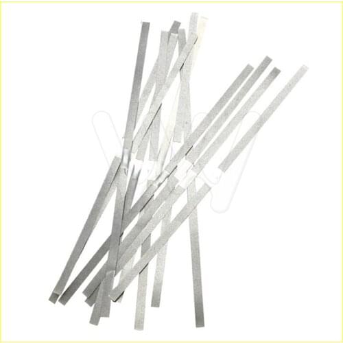12 Pcs ( 4mm Width )Dental Metal Polishing Stick Strip with Single Side of Alumina-Plated Sanding Surface