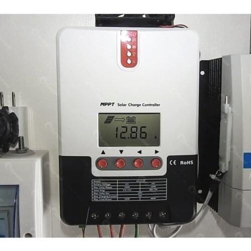 20A 12V 24V Auto SR-ML2420 MPPT Solar Charge controller RS232 with LCD display Solar charger Regulator Max PV input voltage 100V