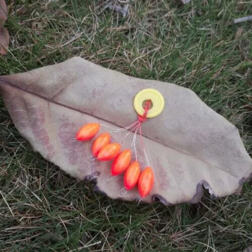 Red float fishing tackle drift a float traditional fishing gear accessories 3sets/18pcs