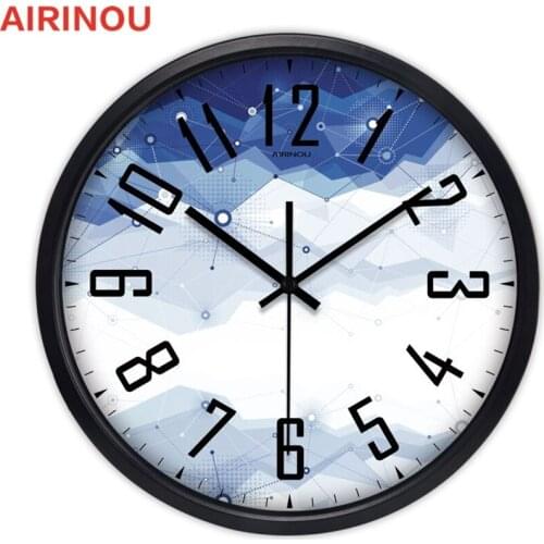 Airinou Characteristic Latitude And Longitude Wall Clock No Ticking Sound
