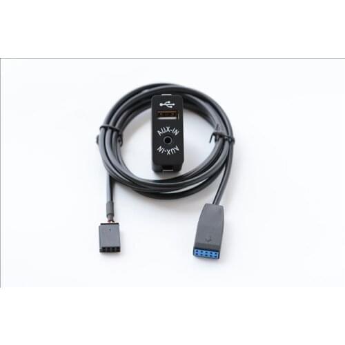 Car Business CD Changer Aux-in USB Switch Adapter Audio Cable for BMW E46 10Pin Socket