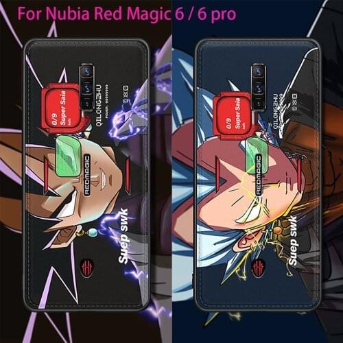 PU Leather For Nubia Red Magic 6 6 PRO Case Shock Absorption Anti Scratch Back Cartoon For Red Magic 6 PRO Case Protective cover