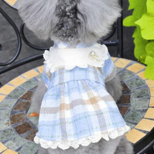 Chihuahua Dress Cat Small Dog Clothes Skirt Princess Costume Yorkshire maltese Pomeranian Bichon Poodle Schnauzer Clothing XXS