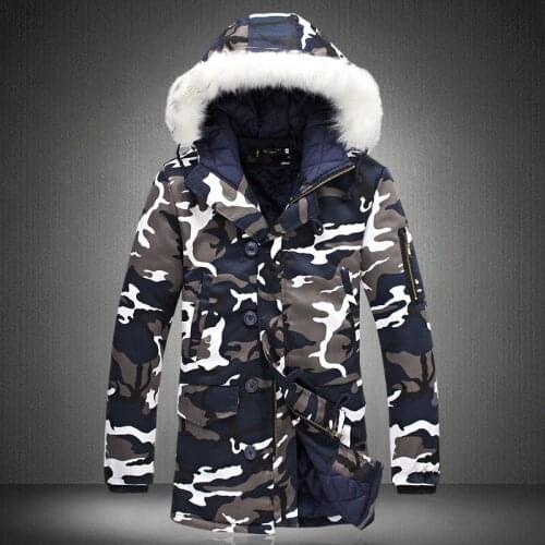 DACAIHUAZHANG Men's Warm Parkas
