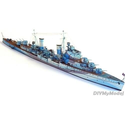 DIYMyModeI 1: 400 British Sirius Star Air Defense Cruiser 3D Paper Model Cruiser Military Fans Manual Toy