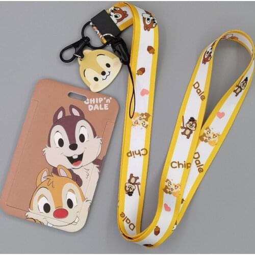 LT830 Squirrel Lanyard For Keychain ID Card Cover Pass student Mobile Phone USB Badge Holder Key Ring Neck Straps Accessories