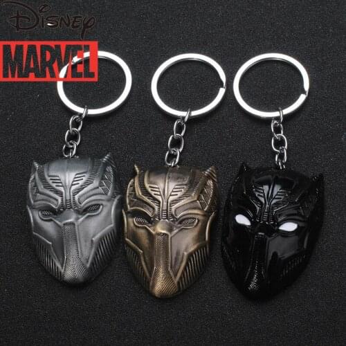 Disney Marvel Avengers European and American Movie Panther Mask Car Keychain Pendant Decoration Supplies
