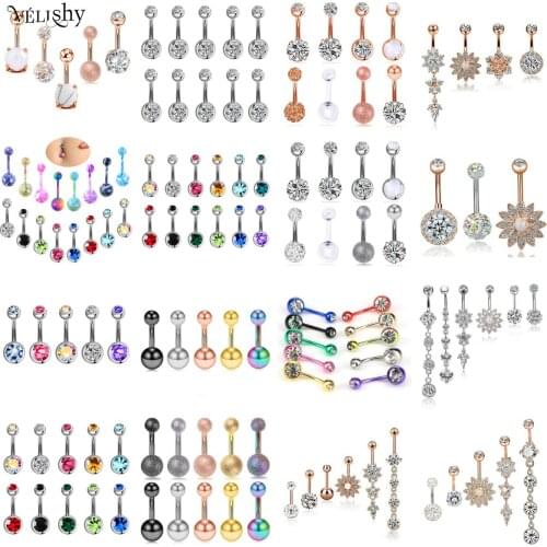 1Set Surgical Steel Belly Piercings Navel Piercing Sexy Piercing Ombligo Ear Piercings Navel Earring Body Jewelry Pircings