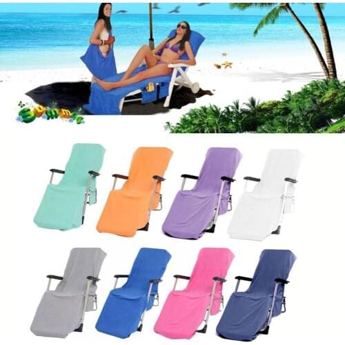 Beach Recliner Cover Folding Recliner Cover Fiber Beach Recliner Beach Towel Cover Absorbent L7U2