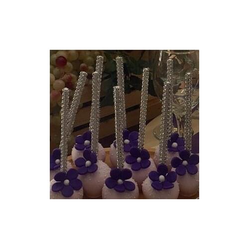 New 20pcs Bling Cake Pop Sticks Great for Weddings Baby Showers Parties Buffet Tables Decoration Bling Sticks