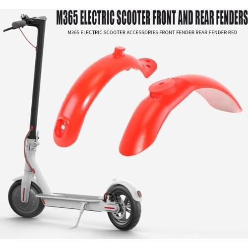 Durable Rear Fender Portable Delicate Design Electric Scooter Mudguard Mud Guard Front Rear Mud Fender for Xiaomi M365 Red