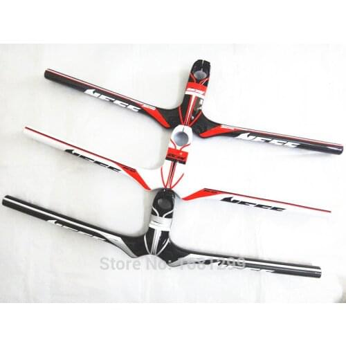 New NESS carbon bike handlebar Mountain bicycle carbon handlebar+stem integratived MTB bike parts 90-120x580-720mm free shipping