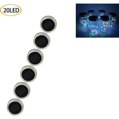 20/30 LEDs Fairy Lights Luminous String Lights For Mason Jar Lid Insert for Garden Yard Party Wedding Christmas Decorative Light